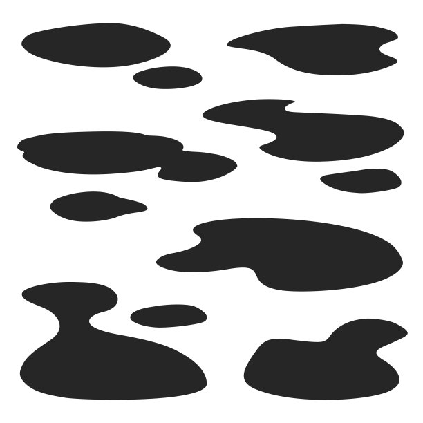 水坑黑色图标集图片下载