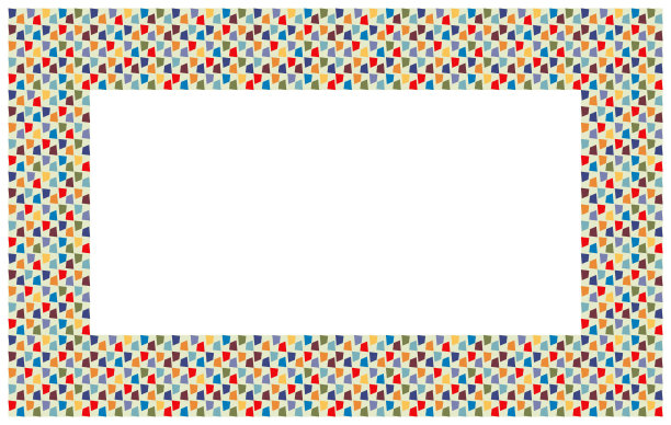 马赛克矩形框架。孤立在白色背景上。图片下载