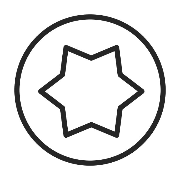 铆钉螺栓轮廓图标图片下载