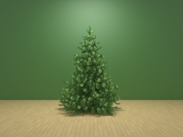 绿色圣诞树图片下载