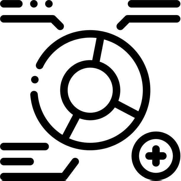 圆形信息图表图标细线图片下载