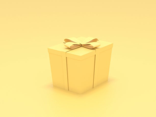 黄色的礼物图片下载