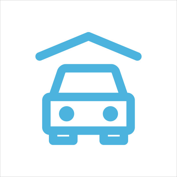 停车标志平面矢量标志设计新潮图片下载