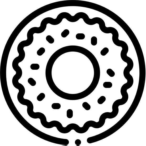 美味烘焙甜甜圈小吃图标图片下载