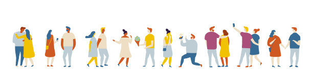 平平的人，情侣在爱向量集。相爱的夫妇花时间在一起图片下载