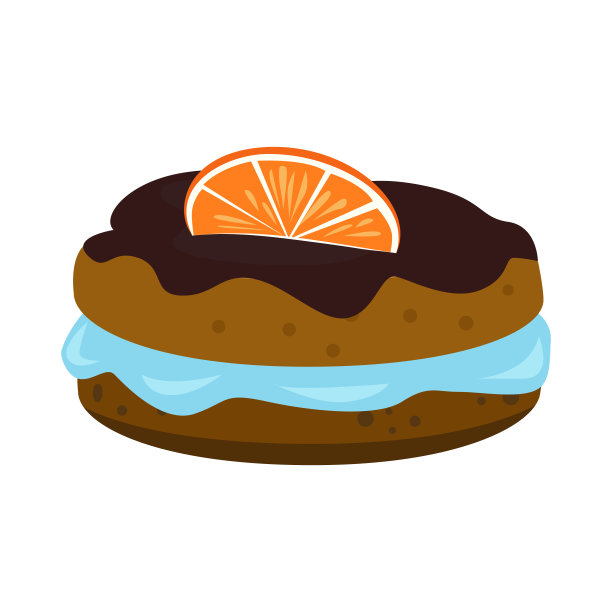 双层饼干配蓝果冻图片下载