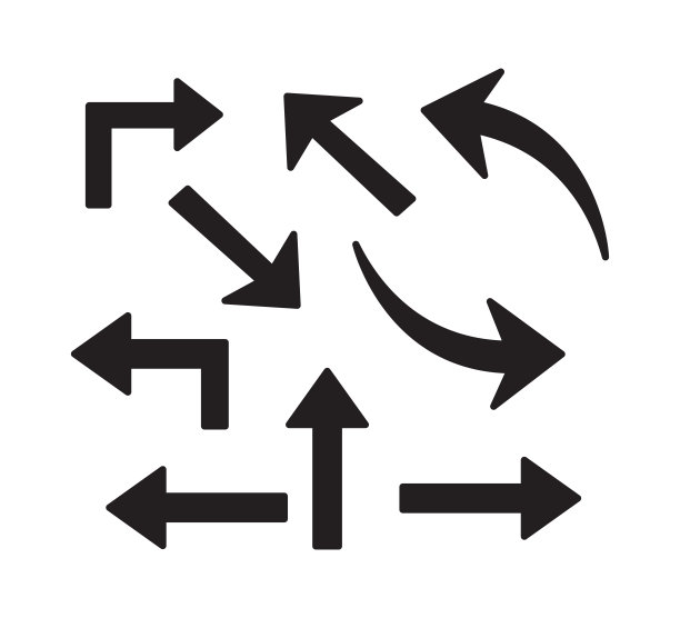 箭头手绘矢量插图图片下载