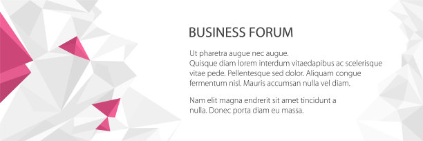 带有三角形图案的横幅图片下载