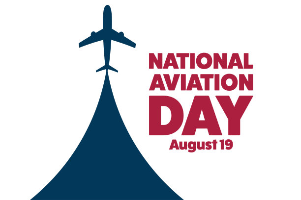 国家航空日。8月19日。节日的概念。模板的背景，横幅，卡片，海报与文字铭文。矢量EPS10插图。图片下载
