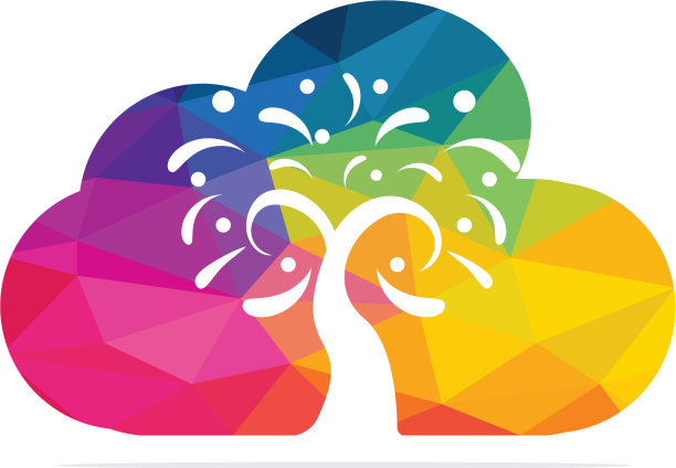 彩云树标志设计图片下载