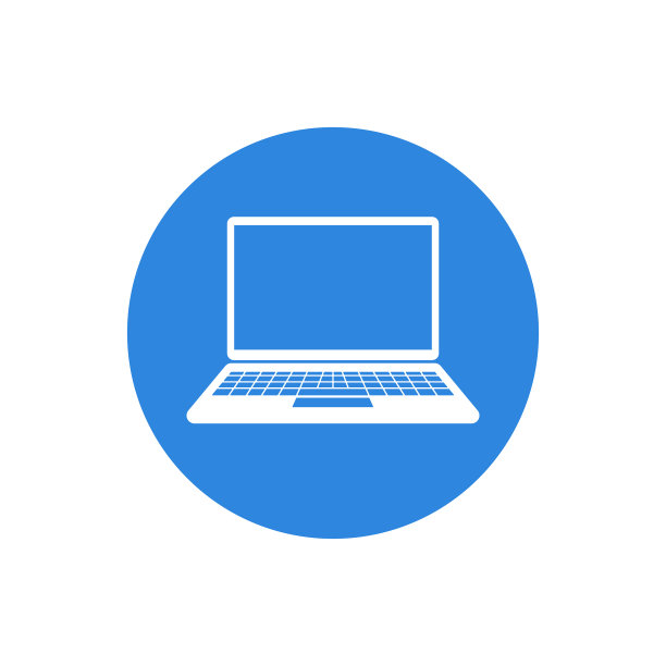 笔记本电脑图标设计平面笔记本电脑符号图片下载