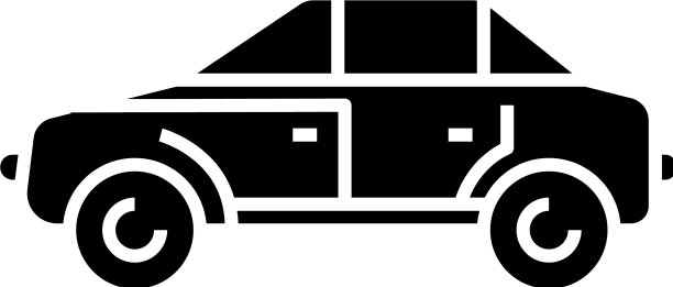 吉普黑色图标概念平坦图片下载