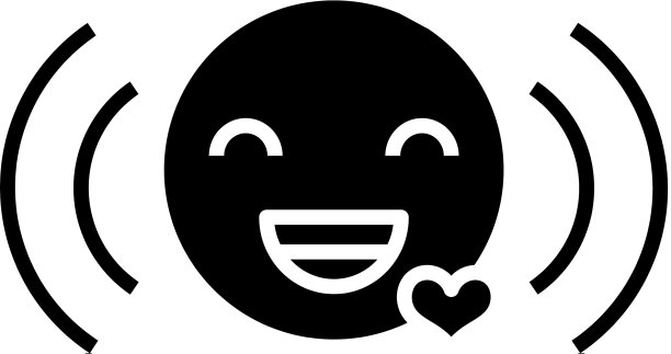 笑黑图标概念图片下载