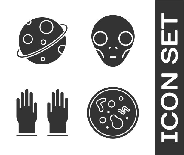 设置细菌星球橡胶手套和图片下载