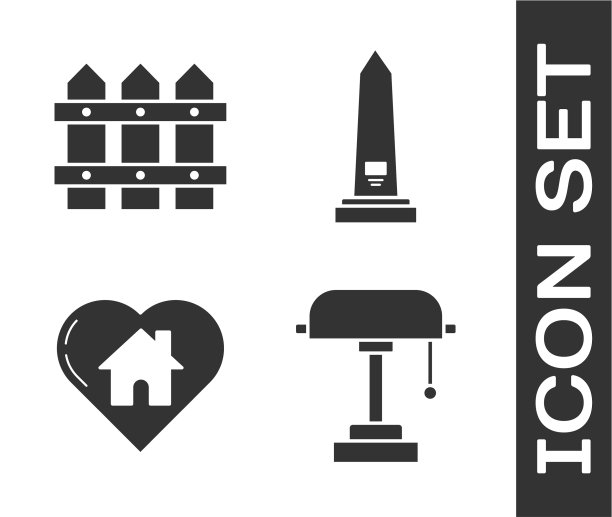 摆设台灯花园篱笆木屋用图片下载