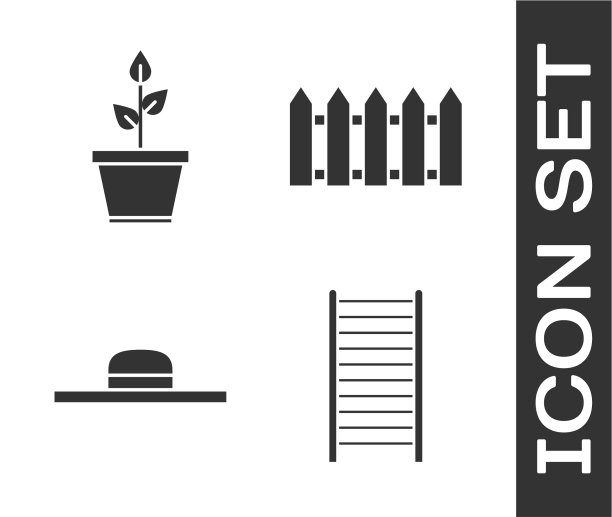 设置木楼梯植物在锅工人的帽子和图片下载