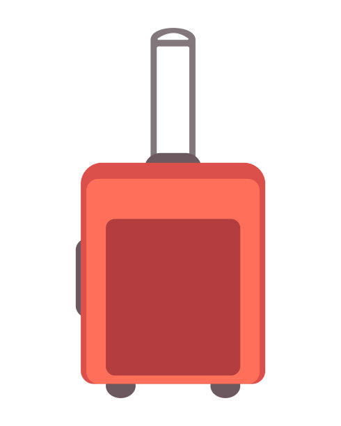 旅行箱孤立在白色背景上图片下载