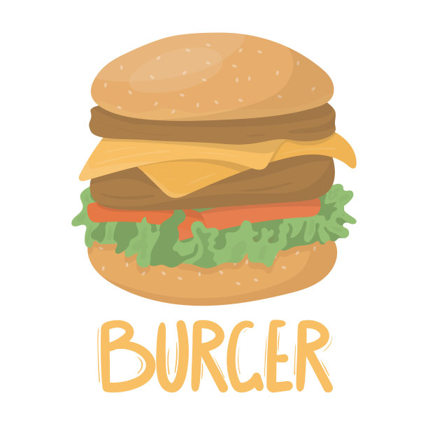 高的美味汉堡，两份肉排和奶酪图片下载