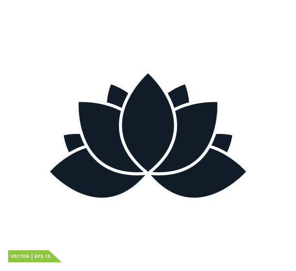 Lotus图标矢量标志模板图片下载