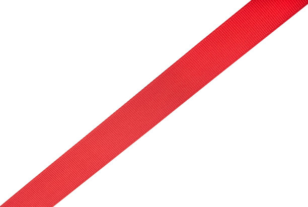 红色丝带孤立在白色背景与裁剪路径。图片下载