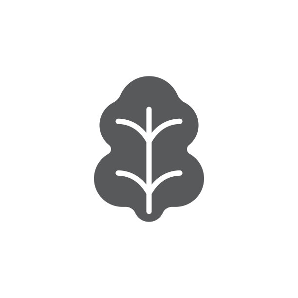 卷心菜叶矢量图标符号蔬菜孤立在白色的背景图片下载