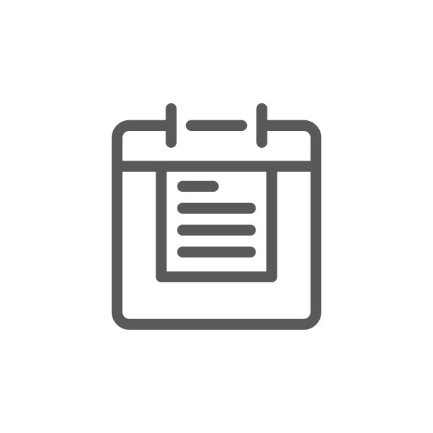 日历事件提醒矢量icon，白色背景图片下载