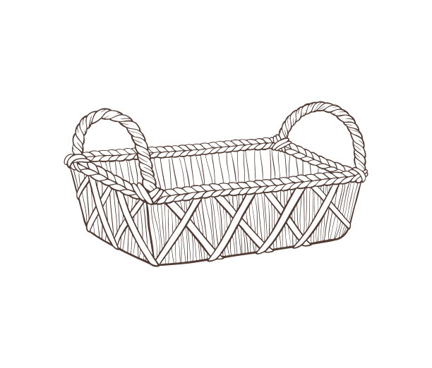 手绘篮子图片下载