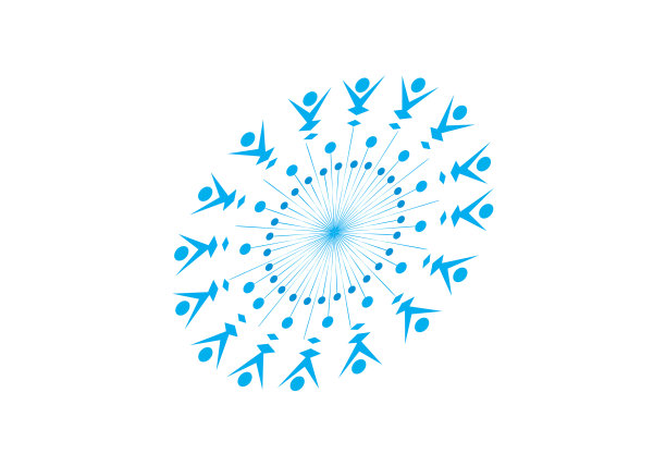 蒲公英标志花为品牌设计图片下载