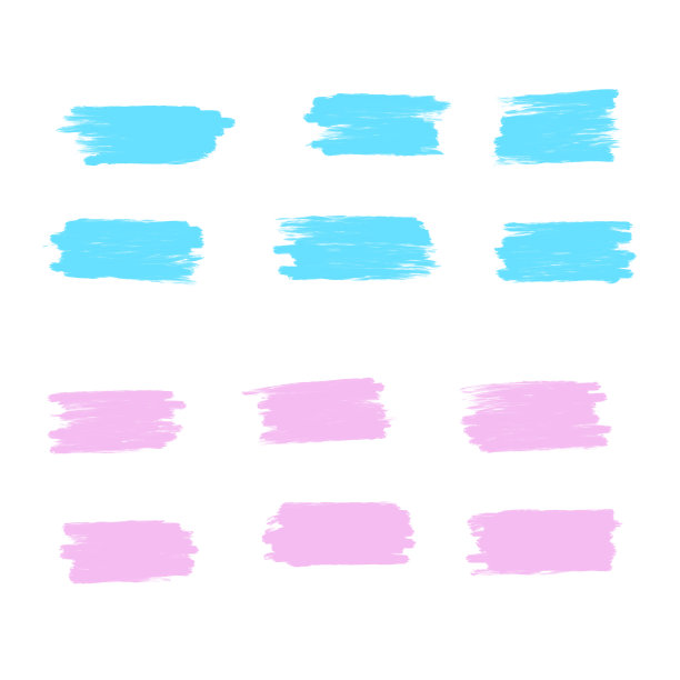 垃圾色漆，笔墨笔触，笔触。肮脏的艺术设计元素。抽象色彩的绘画笔触为您的设计使用框架或背景文字。设置——图片图片下载