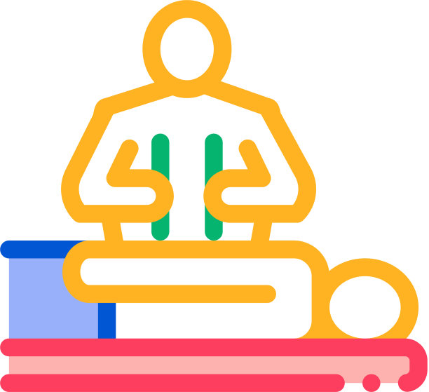 泰国放松按摩图标细线图片下载