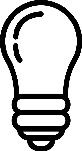 灯泡光线风格图标图片下载
