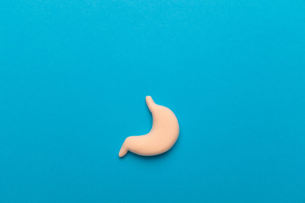 胃的治疗和预防。溃疡和腹痛。卡通的概念图片下载