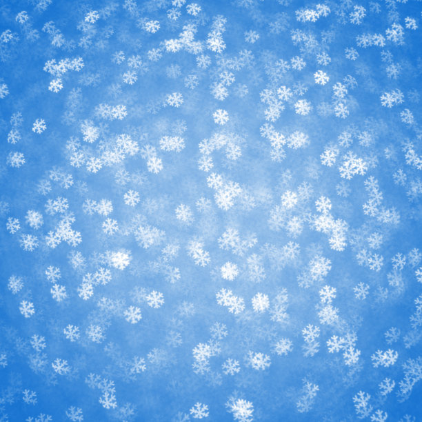 圣诞冬季背景-散焦雪花散焦(蓝色)图片下载