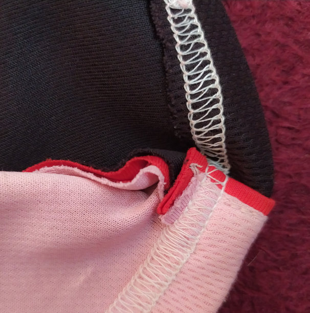 在织物缎上缝制刺绣图案图片下载