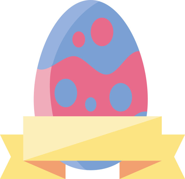 白色背景上的复活节彩蛋图片下载