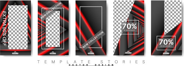 社交网络的时尚可编辑模板图片下载