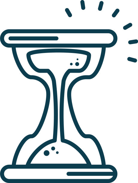 沙漏图标线条风格图片下载