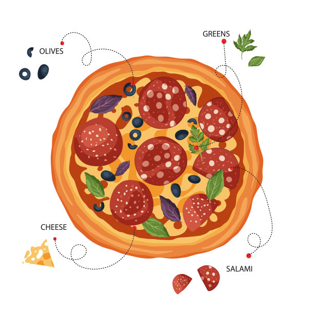 意大利芝士披萨图片下载