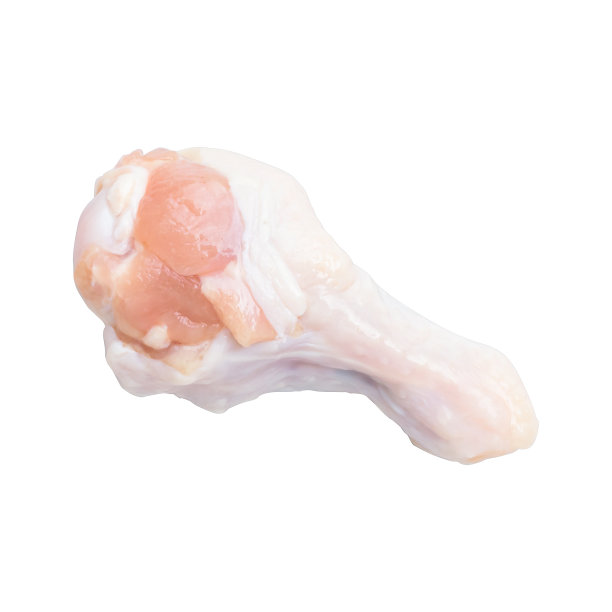 生鸡腿孤立白色背景。图片下载