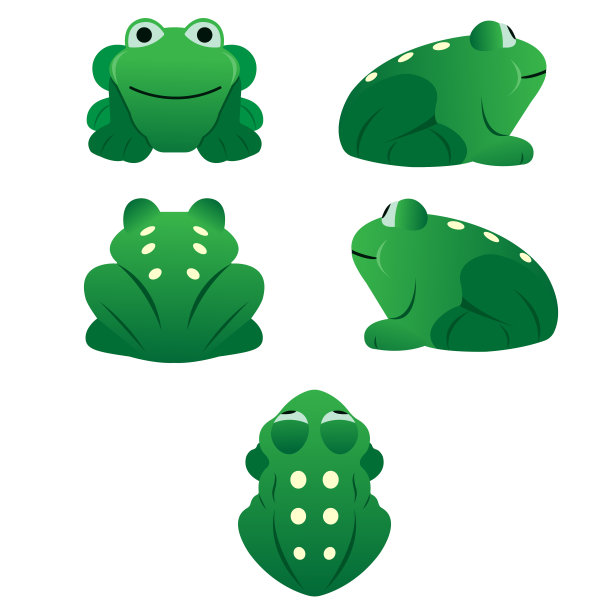 收集绿色青蛙图片下载