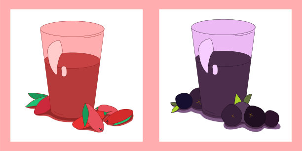 枸杞和巴西莓汁图片下载