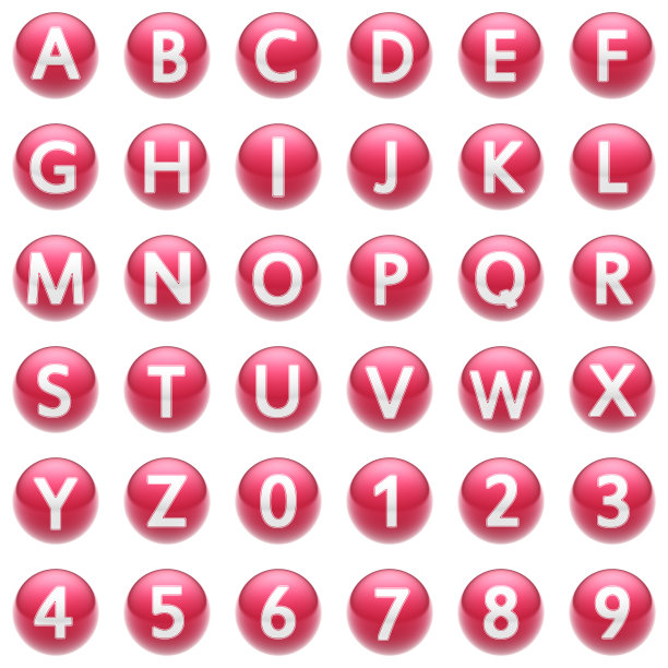 字母和数字。图片下载