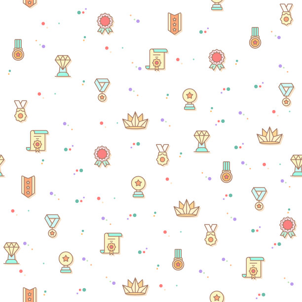 矢量插图的一个可爱的奖项和获奖者。图片下载