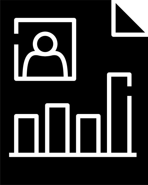 个人资料黑色图标概念图片下载