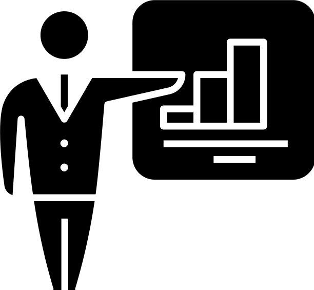 营销演示黑色图标概念图片下载