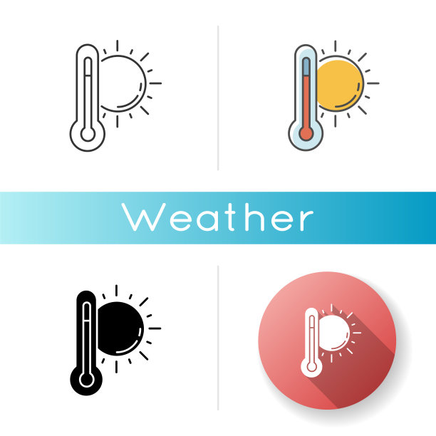 炎热天气图标图片下载