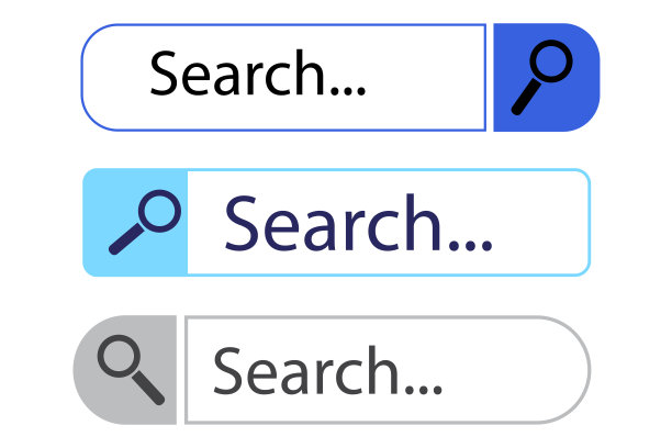 网络搜索栏。矢量图标的网站。字段为互联网链接。桌面界面。股票的照片。图片下载