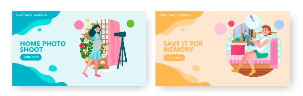 孕妇自拍，孕检，美好回忆概念插画矢量网站设计模板图片下载