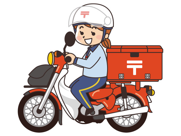 邮局女人骑着自行车图片下载