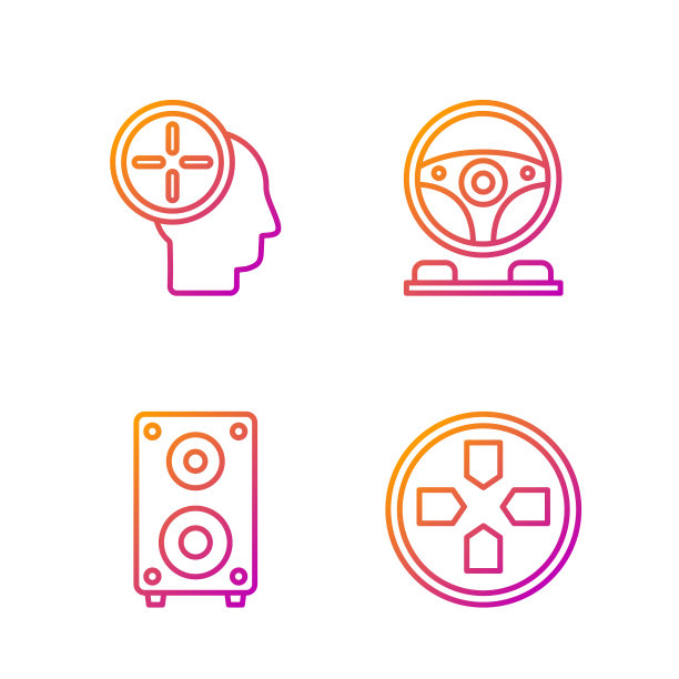 设定手柄线立体声扬声器头部狩猎图片下载